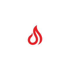 fire line logo. fire vector illustration for icon, symbol or logo