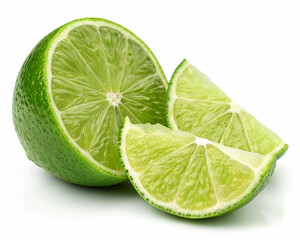 lime on white background