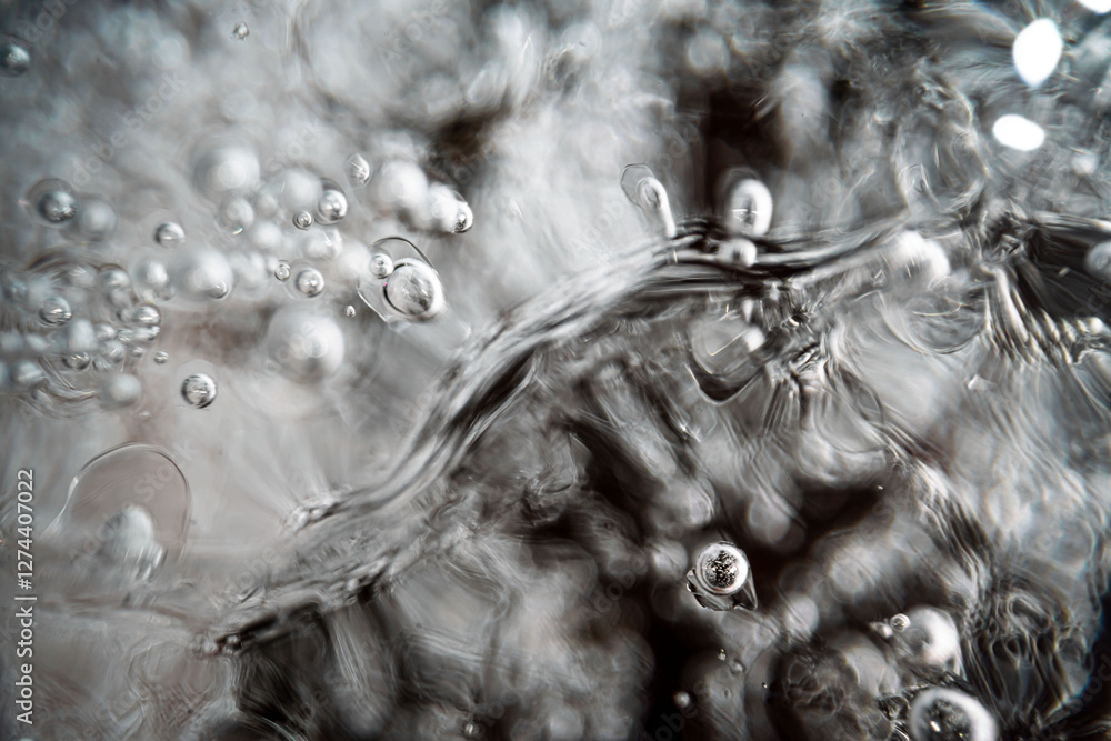 Poster close up macro shot of melting ice - texture for computer graphics, texturing, compositing or as a b