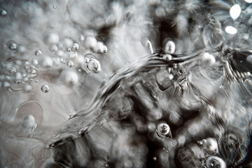 Close up macro shot of melting Ice - texture for computer graphics, texturing, compositing or as a background