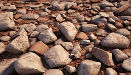 Rocky surface close-up image solid realistic stones. Wallpapers background design template.