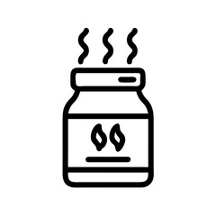 jar with steam icon design