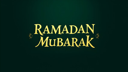 Obraz premium Ramadan Kareem design on green Islamic background with gold ornament star, moon, mosque, lanterns and islamic elements. Suitable for raya and ramadan concept