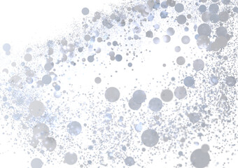 Abstract silver bokeh lights, perfect for festive designs and backgrounds.  Sparkling and bright.