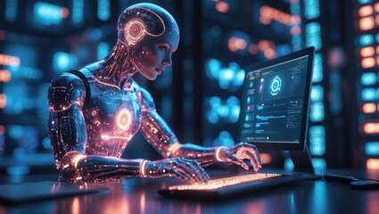 Exploring quantum cryptography through advanced robotic technology in a high-tech environment