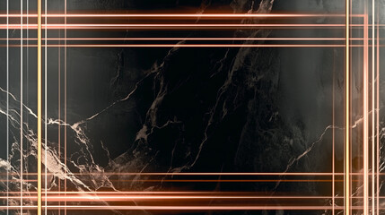 black background and thin gold lines, certificate, invitation