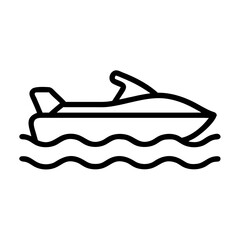jet ski icon design