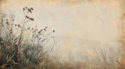 Obraz premium A subtle paper texture overlay with faded edges and gentle warmth,