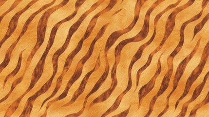 Abstract Seamless Orange Brown Tiger Stripe 