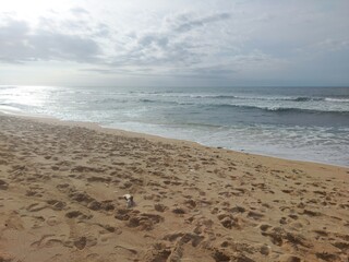 Enjoying the ocean view at Balangan beach, Bali.