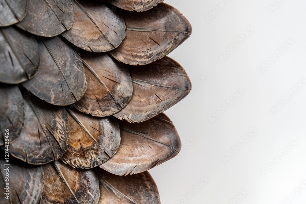 Poster a captivating close-up showcases the intricate texture and distinctive pattern of pangolin scales cr