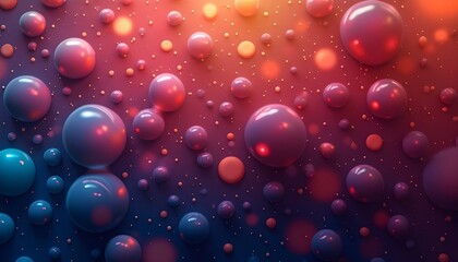 Abstract background with colourful bubbles