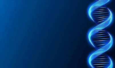 Abstract DNA helix graphic, science background, digital art, use in scientific presentations or educational materials