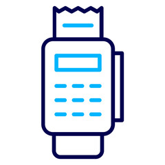 Card Payment machine Outline Color icon