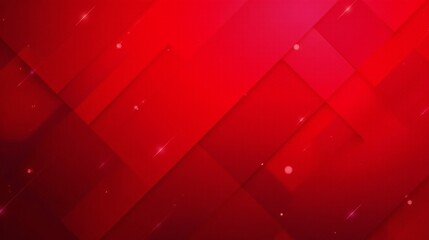 A vivid red abstract geometric pattern.