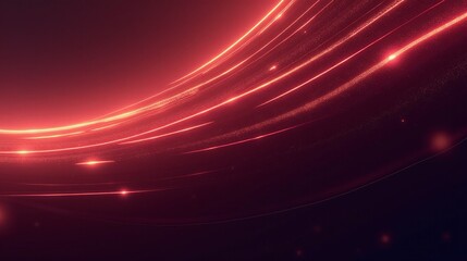 Enigmatic red light trails gracefully dance across a dark expanse.