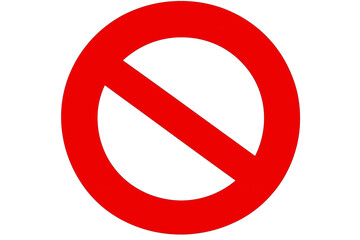 do not enter sign Isolated on a transparent background, Generative Ai