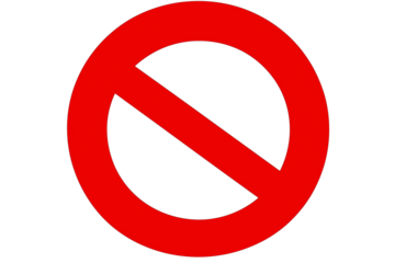 do not enter sign Isolated on a transparent background, Generative Ai