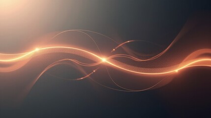 Enhanced elegance: illuminated swirling light patterns on a gradient backdrop.