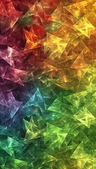 Obraz premium A surreal sky filled with colorful suns creating eerie overlapping shadows below