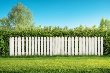 old wooden fence with peeling paint, rural charm