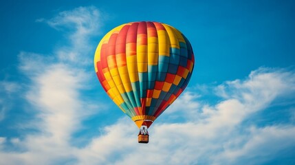 Fototapeta premium Hot air balloon isolated on white background