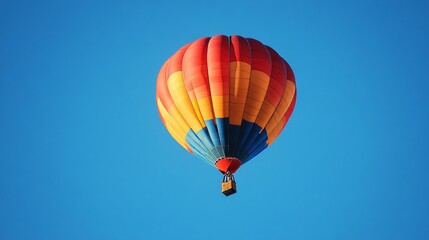 Fototapeta premium Hot air balloon isolated on white background