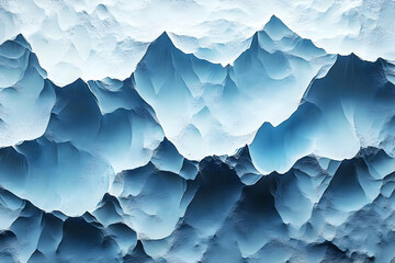 Obraz premium Abstract icy mountainscape; digital art background; possible use in wallpaper, cover art