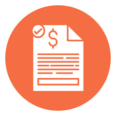 Fototapeta premium Invoice Icon