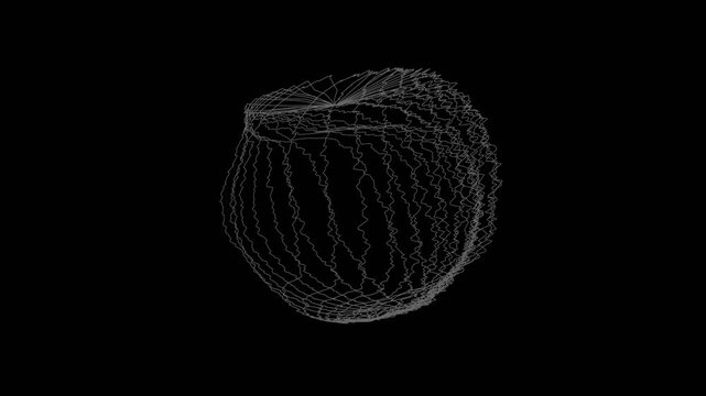 Puffed: Fractal line wave color geometry shape object landscape abstract formation generative animation art generative technology Design Motion