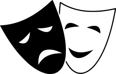 Comedy and tragedy masks