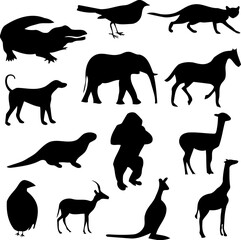 Animal Silhouettes set