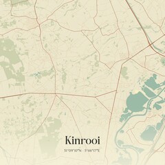 Obraz premium Vintage map of Kinrooi, Belgium.
