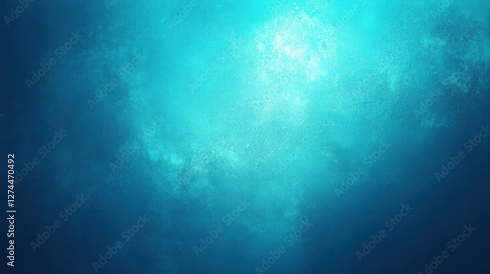 Aufkleber abstract deep ocean blue background with soft light and texture for creative projects and designs