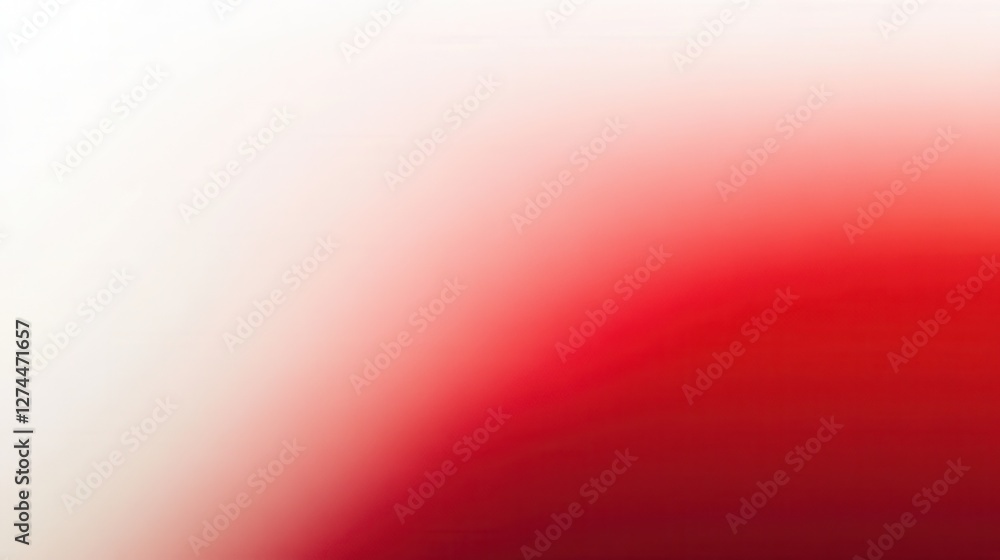 Poster soft gradient background with subtle blends of white and red hues for creative use