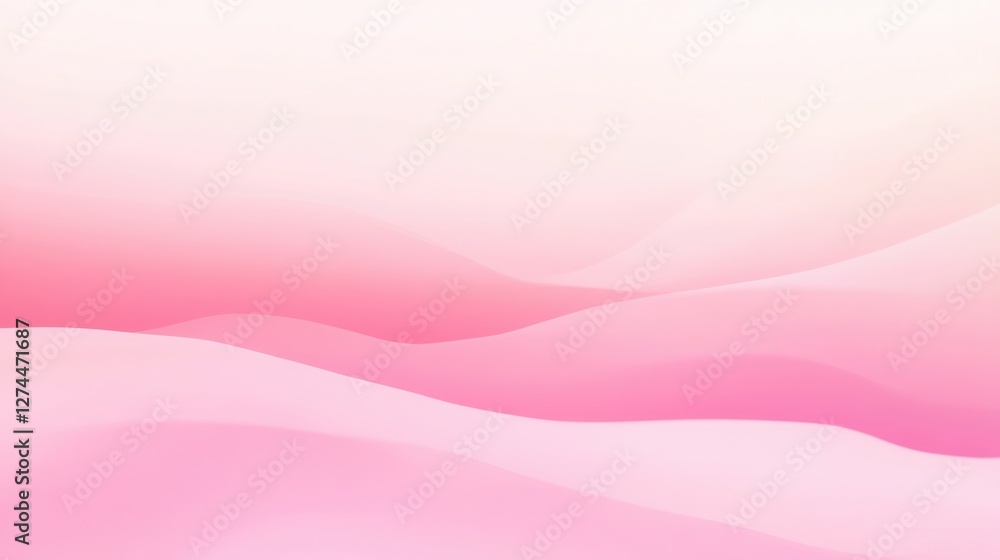 Poster soft pink abstract background with smooth curves and gentle gradients for creative design