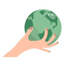 world in hand, earth in arm, global ekologist, save the planet