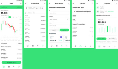 Crypto Wallet, Token Money, Ethereum & Bitcoin Vault, Digital Wallet & Finance App Ui Kit Template