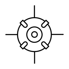 Scope Vector Line Icon Design