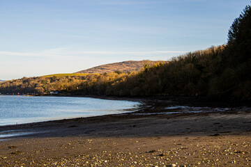 A view of the black beach in Bantry, Ireland