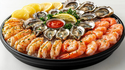 sushi on a white background