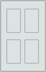 Door with 4 molding frames in a traditionalist, modern, and simple style