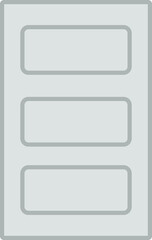 Door with triple frame moldings