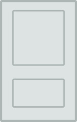 Door with asymmetrical trim molding frames