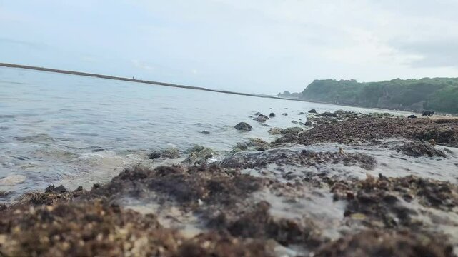Enjoying the ocean view at Geger beach, Bali.
