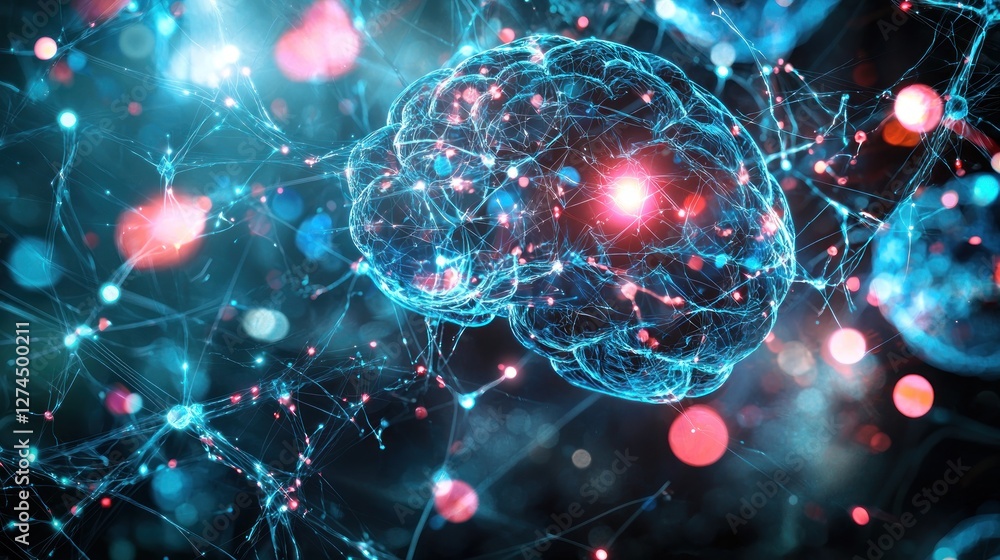 Aufkleber neural network: brain structure visualization