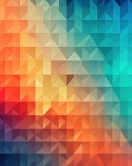 Fototapeta premium Abstract gradient triangle mosaic background for presentation, poster, or decorative arts