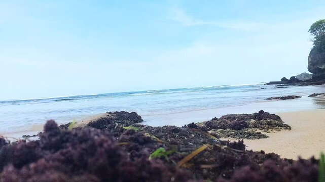 Enjoying the ocean view at Geger beach, Bali.