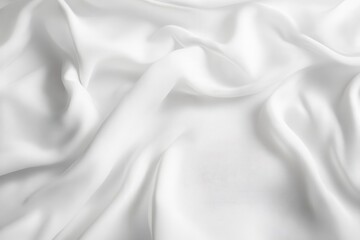 Obraz premium clean minimalist white polo shirt template with subtle fabric texture and natural folds, professional product photography