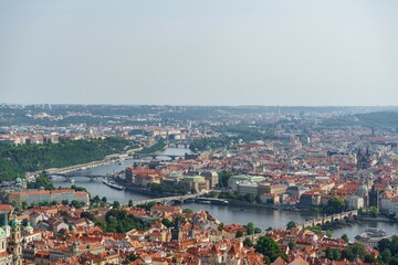 Panorama Pragi, Czechy © Revsavo